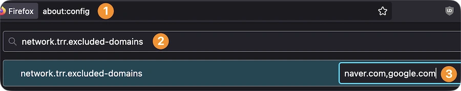 웹 브라우저 about:config 설정