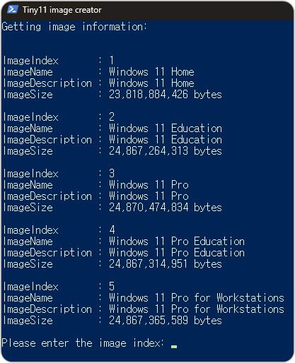 tiny11 image creator