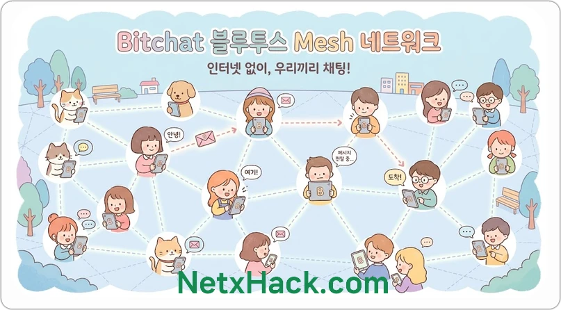 bitchat 쉬운 설명과 사용 방법
