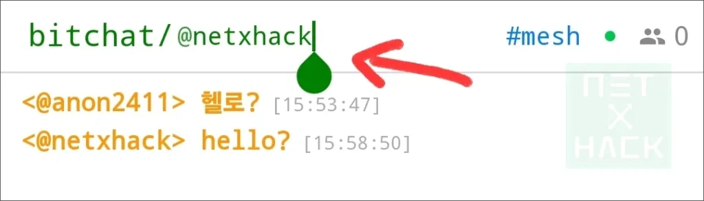 bitchat 블루투스 채팅 앱